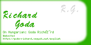 richard goda business card